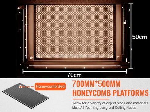 80W CO2 محفور ليزر مع خزان المياه المدمج في الهواء/6L ، مساحة عمل متوافقة مع LightBurn مع FightBurn مع مؤشر RDWORKS الرقمي/النقطة الحمراء لزجاج الأكريليك الخشبي والمزيد in Kuwait