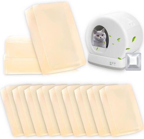 12 حزمة قطة القمامة مزيل العرق المتوافق مع مربع القمامة القطط من Meowant ، مزيل الرائحة مزيل العرق ، والسيطرة على الرائحة القمامة ، ورائحة ، هلام مناسبة لـ MW-SC01/MW-SC02/LB02 in Kuwait