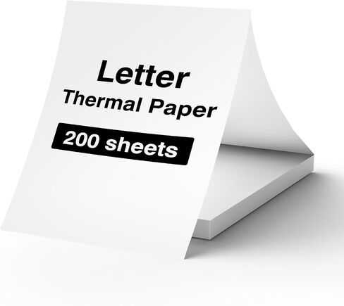 idprt us letter 8.5x11 inch paper 200 sheets ، متوافق مع الطابعة الحرارية المحمولة MT610 ، تحقيق طباعة ملفات مستمرة ، ورق حراري لـ IDPRT/HPRT/PRT in Kuwait