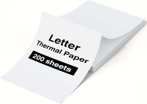 idprt us letter 8.5x11 inch paper 200 sheets ، متوافق مع الطابعة الحرارية المحمولة MT610 ، تحقيق طباعة ملفات مستمرة ، ورق حراري لـ IDPRT/HPRT/PRT in Kuwait