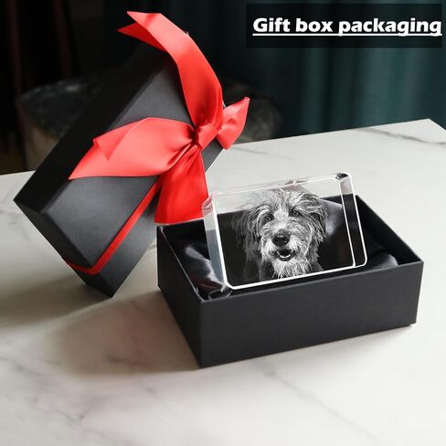 Personalized Dog Memorial Gifts, Custom Pet 3D Crystal Photo,Pet Memorial,3D Engraved Crystal Keepsake Gift, Dog Photo Frame,Personalized Gift for Birthday in Saudi Arabia