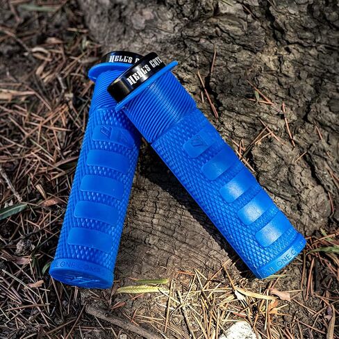 MTB Grips, Lock on, No-Twist, Grippy/Tacky, Cushioned - Hell's Gate Grips in Saudi Arabia