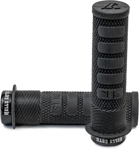 MTB Grips, Lock on, No-Twist, Grippy/Tacky, Cushioned - Hell's Gate Grips in Saudi Arabia