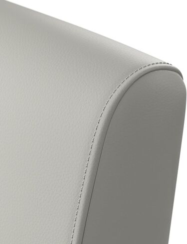 Bush Business Furniture Arrive Waiting Room Loveseat with Arms in Light Gray Vinyl, Reception Area Seating for Office and Lobby in Saudi Arabia