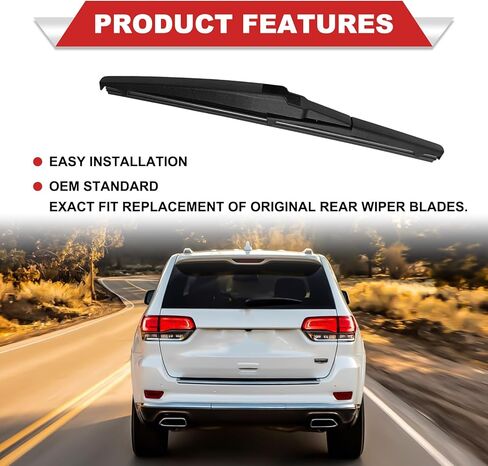 شفرة ممسحة خلفية 12 بوصة - 12 بوصة (12-A) استبدال ممسحة الزجاج الأمامي الخلفي لسيارة Dodge Journey 2022-2008 Durango 2022-2011/Toyota RAV4 2012-2001 Highlander 2019-2001 /Lexus NX RXL UX 2022-2015 in Kuwait