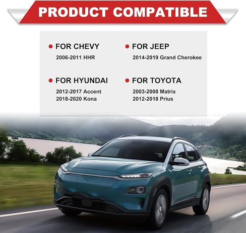 شفرة ممسحة خلفية 12 بوصة - 12 بوصة (12-A) استبدال ممسحة الزجاج الأمامي الخلفي لسيارة Dodge Journey 2022-2008 Durango 2022-2011/Toyota RAV4 2012-2001 Highlander 2019-2001 /Lexus NX RXL UX 2022-2015 in Kuwait