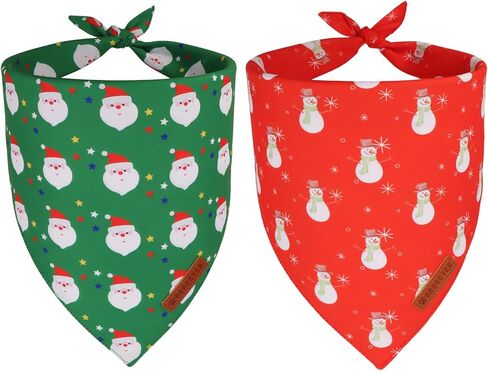 Adoggygo American Flag Dog Bandana 2 Pack ، White White Red USA Flag Scarf Bib ، Fit Fit 4th of July Bandanas for medical carge dogs pets (large) in Saudi Arabia
