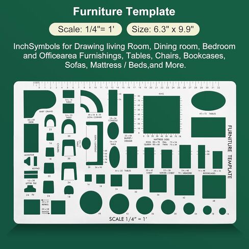 القالب الدائرة واستنسل 4 عبوات قوالب الصياغة للهندسة المعمارية والهندسة والتصميم الفني ومكتب وأدوات الصياغة متعددة الحجم القابلة لإعادة الاستخدام in Kuwait