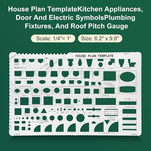 القالب الدائرة واستنسل 4 عبوات قوالب الصياغة للهندسة المعمارية والهندسة والتصميم الفني ومكتب وأدوات الصياغة متعددة الحجم القابلة لإعادة الاستخدام in Kuwait
