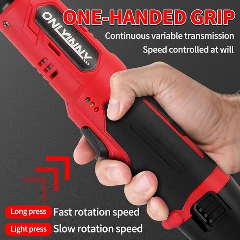 3/8" Electric Ratchet Wrench with LED Light,12V Cordless Power Ratchet Wrench Set with 1/4" Adapter, Extension Bar, 6 Sockets, 2 Batteries & Fast Charger for Car Repair, Home DIY (57N.m) in Saudi Arabia