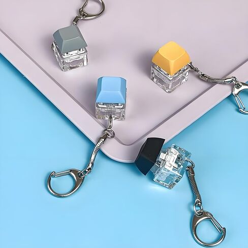 Keyboard Fidget Keychain, Light Up Decompression Finger Keyboard, Stress Relief Finger Keyboard Keychain in Kuwait