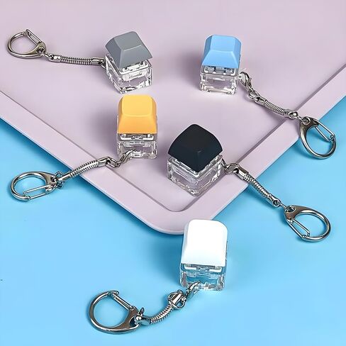 Keyboard Fidget Keychain, Light Up Decompression Finger Keyboard, Stress Relief Finger Keyboard Keychain in Kuwait