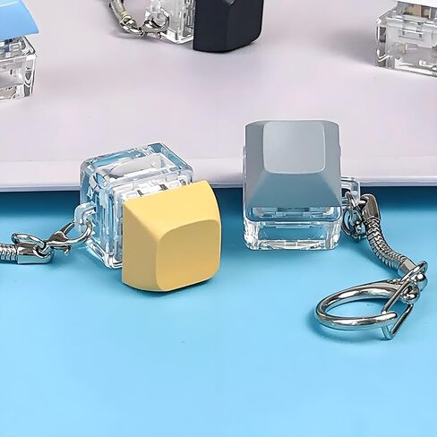 Keyboard Fidget Keychain, Light Up Decompression Finger Keyboard, Stress Relief Finger Keyboard Keychain in Kuwait