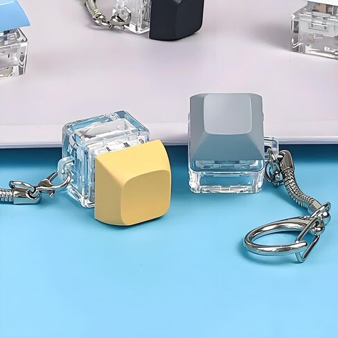 Keyboard Fidget Keychain, Light Up Decompression Finger Keyboard, Stress Relief Finger Keyboard Keychain in Kuwait