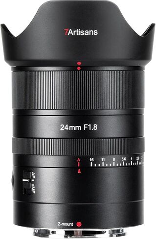 7artisans AutoFocus 24mm F1.8 Full Frame Lens,F1.8 Large Aperture,Support Automatic/Manual Compatible for Sony FX A1 A9 A7M A7R A7S A7C ZVE Series FX3,A9II,A7M2,A7S2 in Saudi Arabia