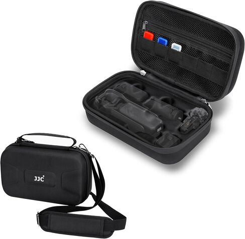 حالة حمل JJC Compact لـ DJI Osmo Pocket 3 ، الحافظة المحمولة EVA Hard Shell Pocket 3 مع حزام الكتف ، حقيبة وقائية مقاومة للماء لإكسسوارات الجيب 3 ، السفر وحمل يوميًا in Saudi Arabia