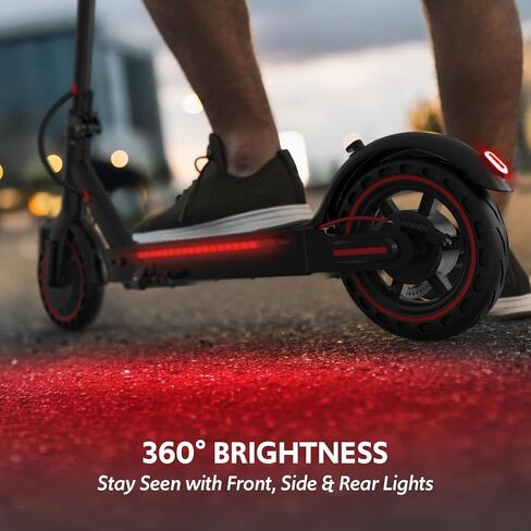 Electric Scooter for Adults, Foldable E-Scooter with Dual Suspension & Front/Rear Turn Signal Lights, 650W Motor, 36V 18AH Battery, Up to 25 Miles Range & 22 MPH, 10" Large Honeycomb Solid Tires in Saudi Arabia