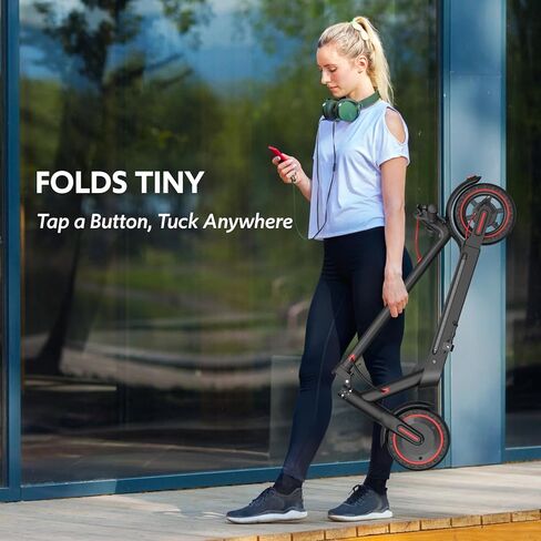 Electric Scooter for Adults, Foldable E-Scooter with Dual Suspension & Front/Rear Turn Signal Lights, 650W Motor, 36V 18AH Battery, Up to 25 Miles Range & 22 MPH, 10" Large Honeycomb Solid Tires in Saudi Arabia