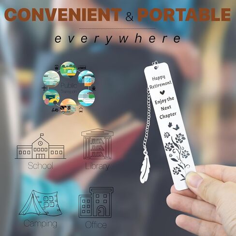 Metal Bookmark - Coworker Leaving Gifts for Women Men, Going Away Farewell Goodbye Gifts for Coworkers, You Will Be Missed Compass Bookmark, Retirement Gift for Boss Teacher Nurse Friend Coworker in Saudi Arabia