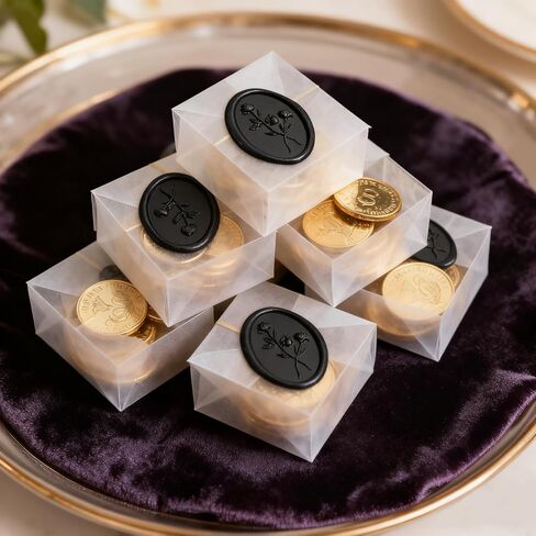 UNIQOOO Wax Seal Stickers - 3D Flower Wedding Invitation Envelope Seal Stickers, 50 Pcs Self- Adhesive Sage Green Stickers, Perfect for Invitation, Christmas, Gift Wrapping in Kuwait