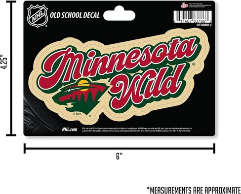 Rico Industries NHL Hockey Utah Mammoth Vintage Look 4" X 6" Decal in Saudi Arabia