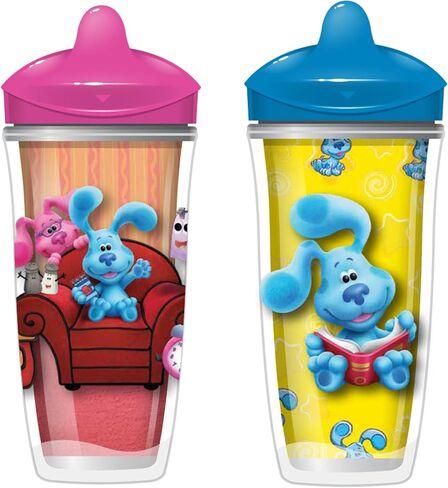 Playtex Baby Sipsters Stage 3 Glitter PAW Patrol Sippy Cups, For Ages 1+, Pink, 9 Oz, 2 Count - Spill-Proof, Leak-Proof, Break-Proof, Insulated in Saudi Arabia
