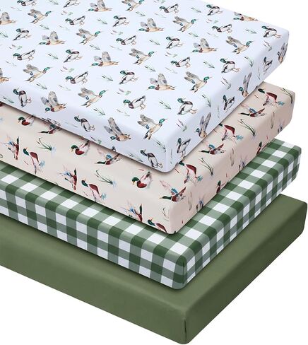 4 Pcs Watercolor Cute Dragon Fairy Tale Crib Sheets for Boys Girls 52'' x 28'' x 8'' Cloud Moon Star Dragons Egg Breathable Standard Newborn Mattress Sheets Fitted Baby Toddler Gifts in Saudi Arabia