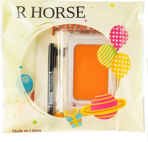 R Horse Baby First First Fortprint Art Wooden Art Signing ، ثلاثية الأبعاد ذات البصمة الخشبية المحفورة ببصنة الخشبية ، هدية متذك in Kuwait