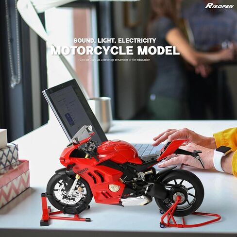 Risopen 1: 6 نموذج دراجة نارية لـ Kawasaki Ninja H2R Metal Die-Cast Motorycle Model مع Moto Moto Classic Collection Collection Collection للبالغين (أسود) in Kuwait