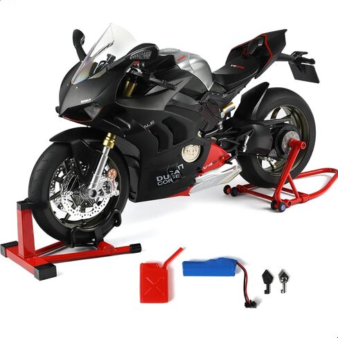 Risopen 1: 6 نموذج دراجة نارية لـ Kawasaki Ninja H2R Metal Die-Cast Motorycle Model مع Moto Moto Classic Collection Collection Collection للبالغين (أسود) in Kuwait