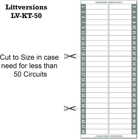 Ultimate 48 Circuits Breaker Breaker Directory Kit مع الرموز الملونة وعلامات الألواح لجميع اللوحة الكهربائية اللاصقة القوية المتينة الطويلة التي تدوم فينيل مقاوم للماء in Kuwait