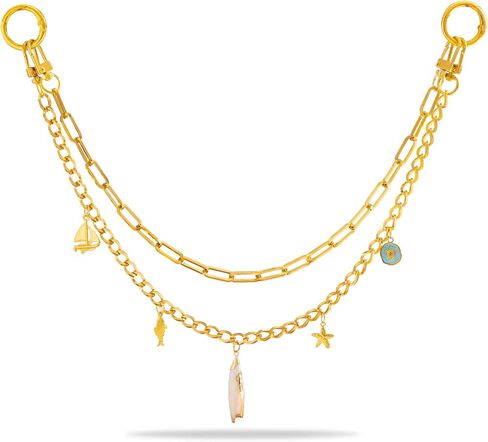 Gold Bag Charms 3pcs Cute Cherry Bag Charms For Handbags, 8" 9.7" 12" Replacement Purse Extender Chain Shoulder Crossbody Purse Chain Charm Accessories For Women in Saudi Arabia