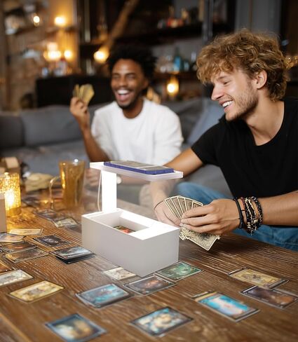 2025 Enhanced Trading Card Scanner, MTG Card Scanner Stand, Phone Stand MTG Accessories, Fit for un-Sleeved and Sleeved Cards, Only Available for ManaBox in Kuwait