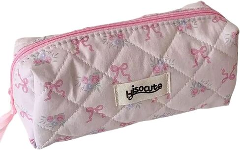 Pencil Pouch Cute Pencil Case for Girls Aesthetic Pencil Bag with Zipper Pen Cases School Supplies Makeup Bag (4 floral daisy) in Kuwait