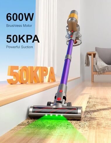 منظف ​​فراغ اللاسلكي ، بطاريتين 120 دقيقة وقت التشغيل 45KPa 550W ، فراغ عصا مع تصميم مضاد للتشاب in Kuwait