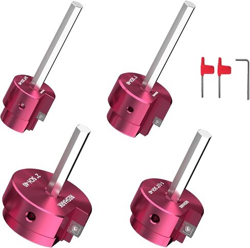 4 Pcs PVC Pipe Reamer Kit with 1 inch, 1-1/4 inch, 1-1/2 inch, 2 inch Pipe Fitting Reamer for Standard 1/2" Drills, PVC Fitting Saver for SCH40 in Saudi Arabia