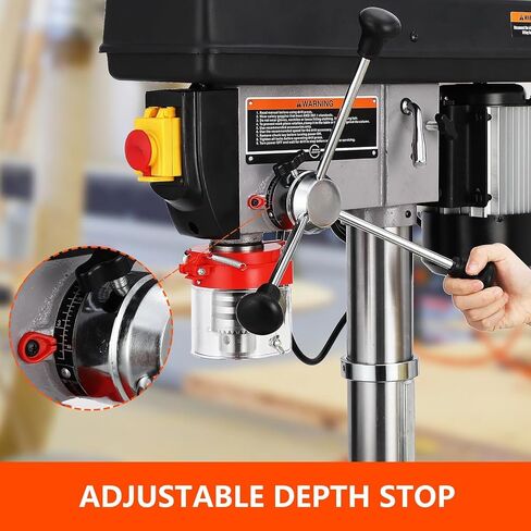 13 في Penchtop Drill Press ، 7.5 أمبير 120 فولت ، 288-3084 دورة في الدقيقة متغيرة سرعة الحفر الحفر الحديد الحديد ، 0-45 ° قابلة للتجول ، آلة حفر الطاولة للمعادن الخشبية المعدنية in Kuwait