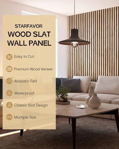 ألواح شريحة خشبية صوتية للجدار والسقف ، لوحات خشبية مقاومة للصوت 2. in Kuwait