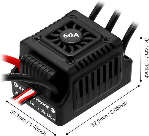 قامت Hobby Fans بترقية 60A بدون فرش ESC 2-3S وحدة التحكم الإلكترونية ESC in Kuwait