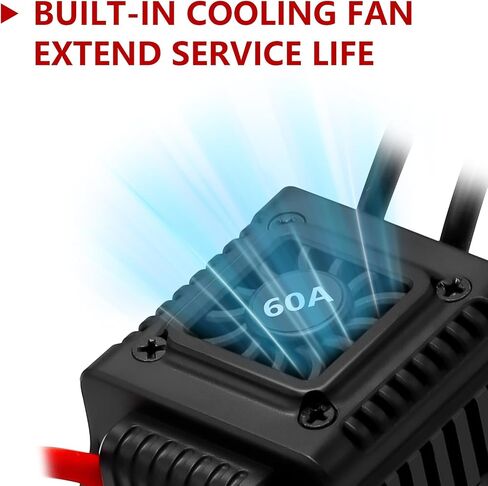 قامت Hobby Fans بترقية 60A بدون فرش ESC 2-3S وحدة التحكم الإلكترونية ESC in Kuwait