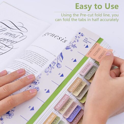 Bible Tabs, 72 Bible Tabs for Women Study Bible, Laminated Bible Index Tabs, Easy Navigation and Apply, Bible Book Tab for Christian Gift (Pink Theme) in Saudi Arabia