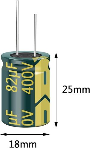10PCS 400V 10UF Capacitor 10x17MM(0.39x0.67in) High Frequency Aluminum Electrolytic Capacitors for TV, LCD Monitor, Game in Saudi Arabia