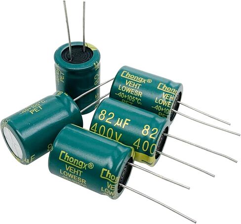 10PCS 400V 10UF Capacitor 10x17MM(0.39x0.67in) High Frequency Aluminum Electrolytic Capacitors for TV, LCD Monitor, Game in Saudi Arabia