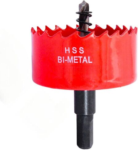1 Inch (25mm) HSS Bi-Metal Hole Saw Drill Bit - Hole Saw Kit with Arbor for Wood, Plastic, Drywall, Metal Sheets & Ceiling Tiles - Includes Pilot Drill Bit for Precision Drilling in Kuwait