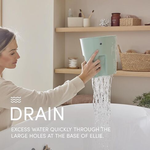 Ellie Bath Toy Storage Scoop | طفل رضيع وطفل حمام التجفيف مع صينية بالتنقيط - رمادي in Kuwait