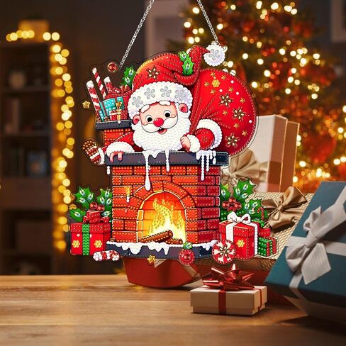 JJfox Diamond Art Art Kit للبالغين ، وحجر الراين على شكل خاص ، مزدوج DIY أكريليك 5D الماس اللوحة النافذة المعلقات المنزل حديقة الجدار معلقة زخرفة (الطائر الطنان) in Kuwait