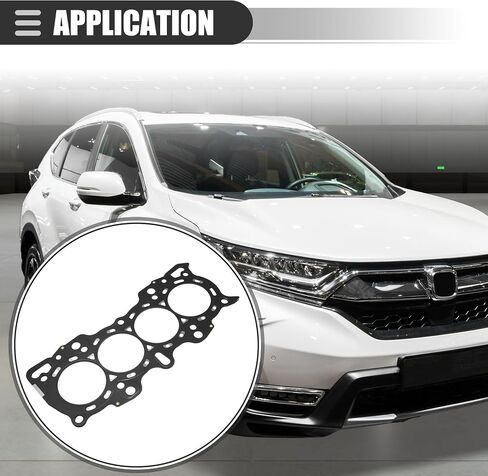 حشية رأس أسطوانة Motoforti، مناسبة لمحرك 2.4 لتر/3.0 لتر، لسيارة Honda Accord 2006 2007، معدنية، رقم 12251RBB004، لون فضي أسود in Saudi Arabia