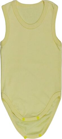 ToBeInStyle Baby Boys' 4 Pack Tank Top One-Piece Bodysuit - Assorted Colors and Prints - 1 Year Old in Saudi Arabia