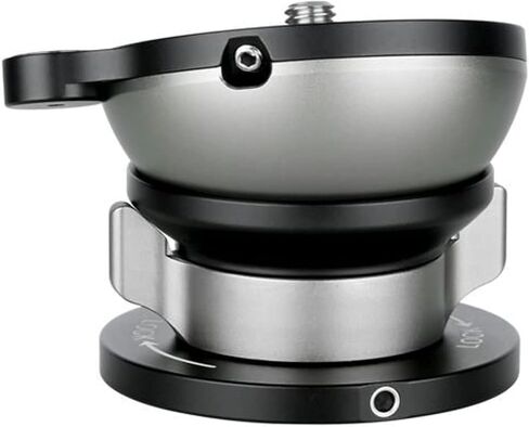 Leofoto LB-38 Mini Leveling Base Head, 38mm Ball Diameter, Butterfly Lock, Anti-Twist Screw, 10° Adjustbale Angle, 1/4" Mounting Stud, 3/8" Base Thread in Saudi Arabia