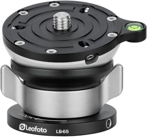 Leofoto LB-38 Mini Leveling Base Head, 38mm Ball Diameter, Butterfly Lock, Anti-Twist Screw, 10° Adjustbale Angle, 1/4" Mounting Stud, 3/8" Base Thread in Saudi Arabia